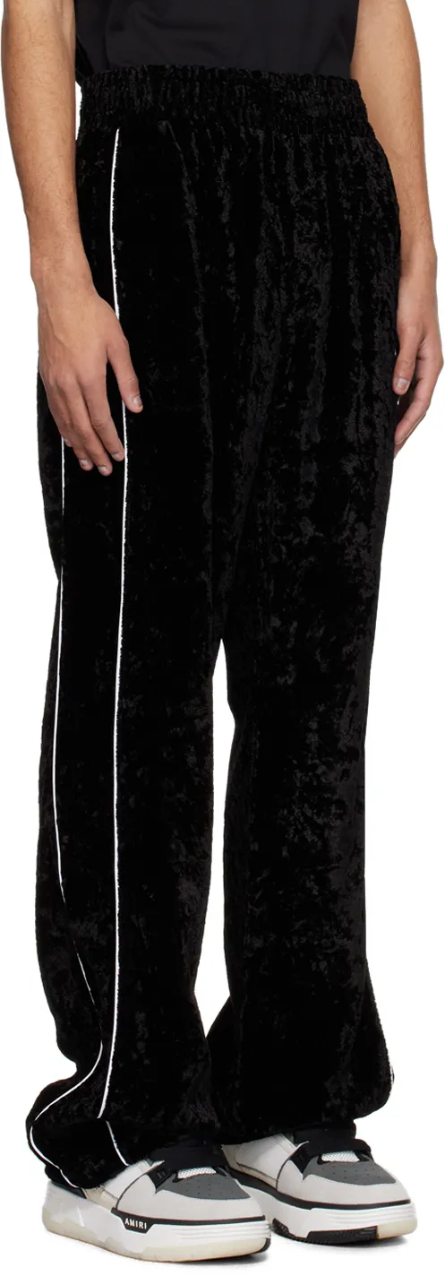 Crushed Straight Leg Track Pants