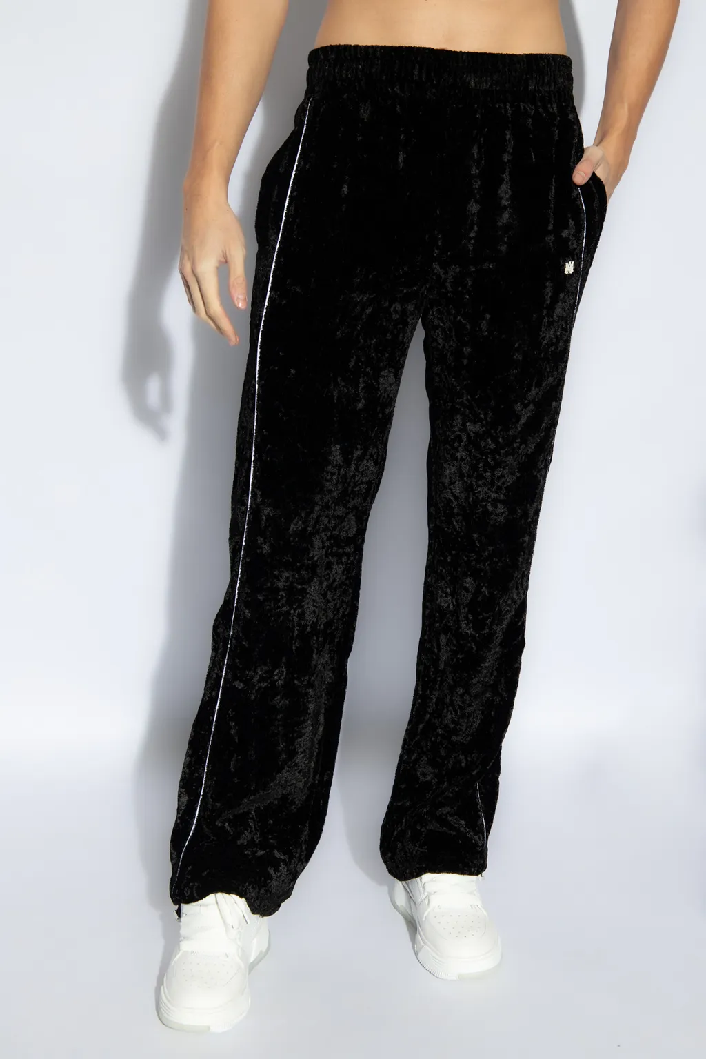 Crushed Straight Leg Track Pants