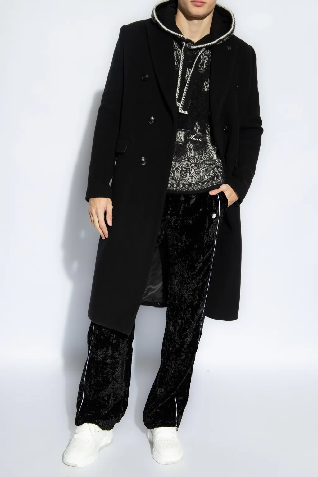 Crushed Straight Leg Track Pants