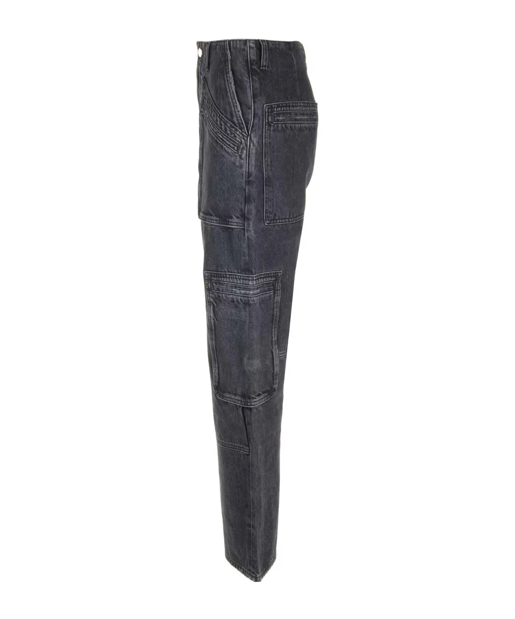 Belt Ring Denim Trousers
