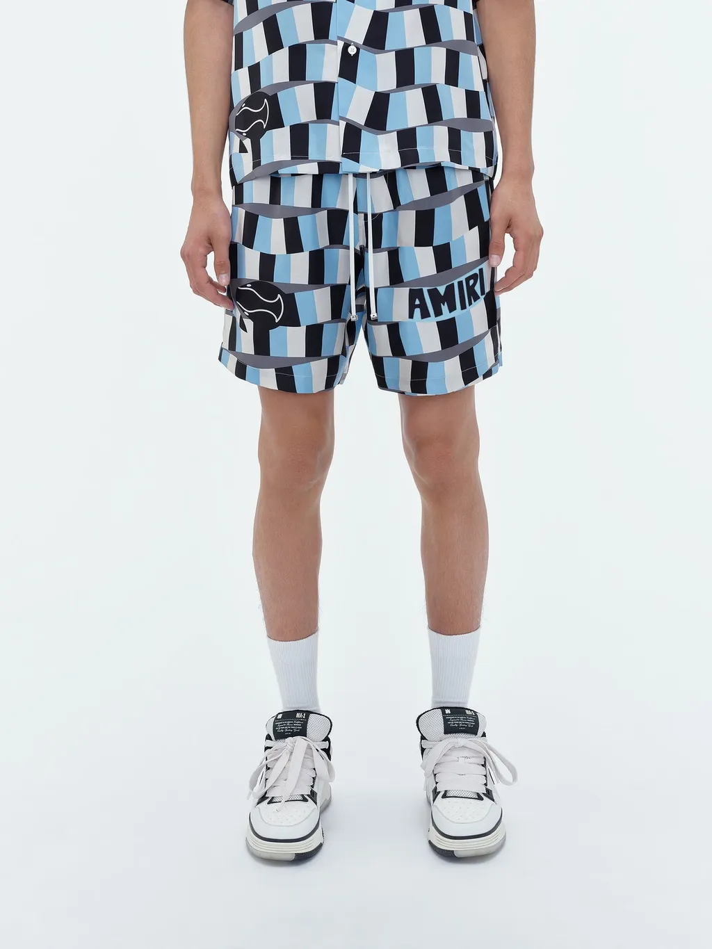 Checked Print Shorts