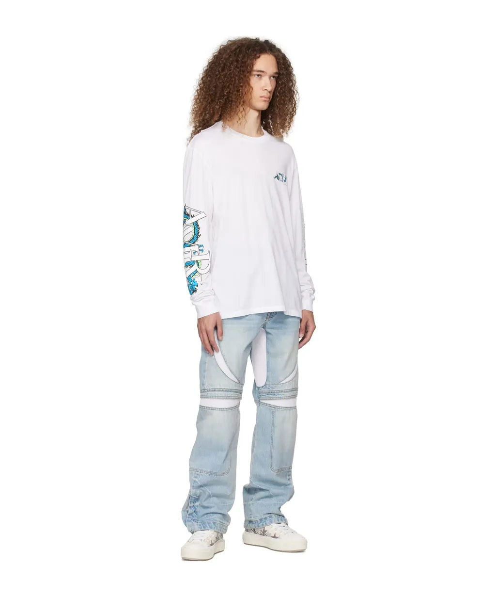 Patch Denim Pants