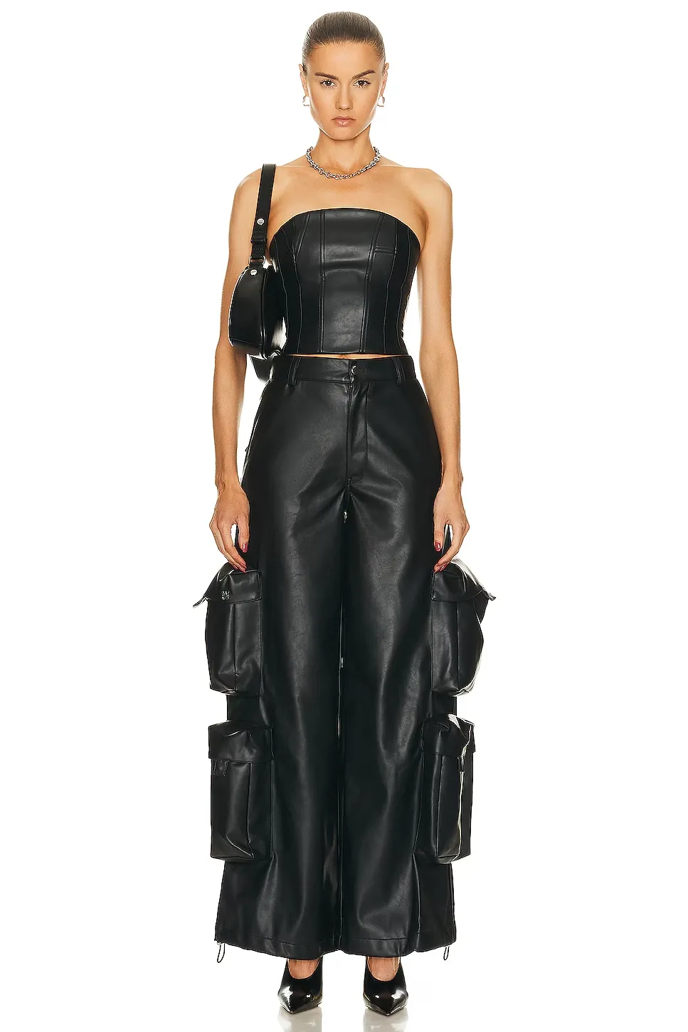 Off-The-Shoulder Vegan Bustier Top