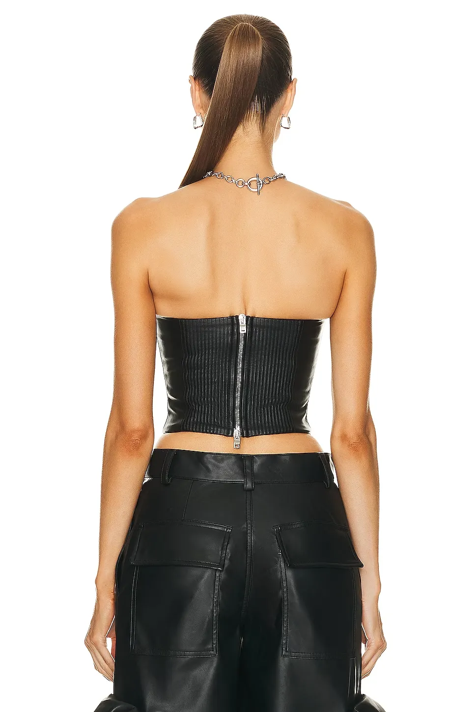 Off-The-Shoulder Vegan Bustier Top