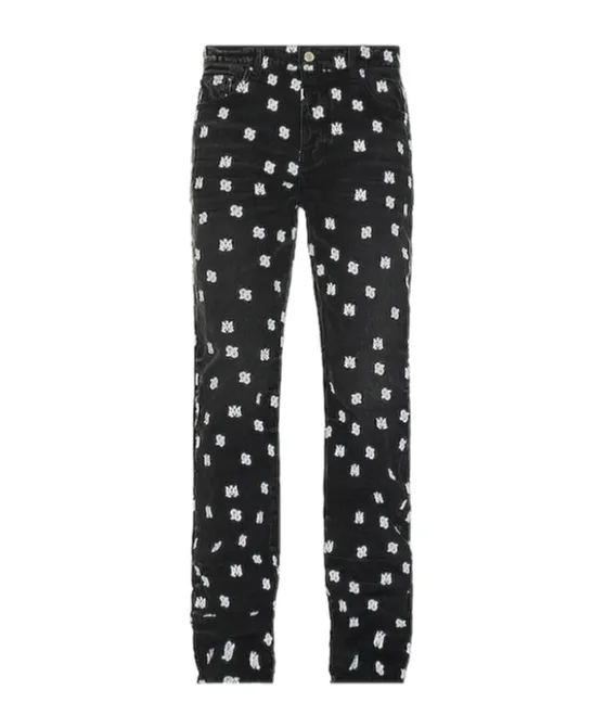 Ma Paisley-Print Straight-Leg Jeans