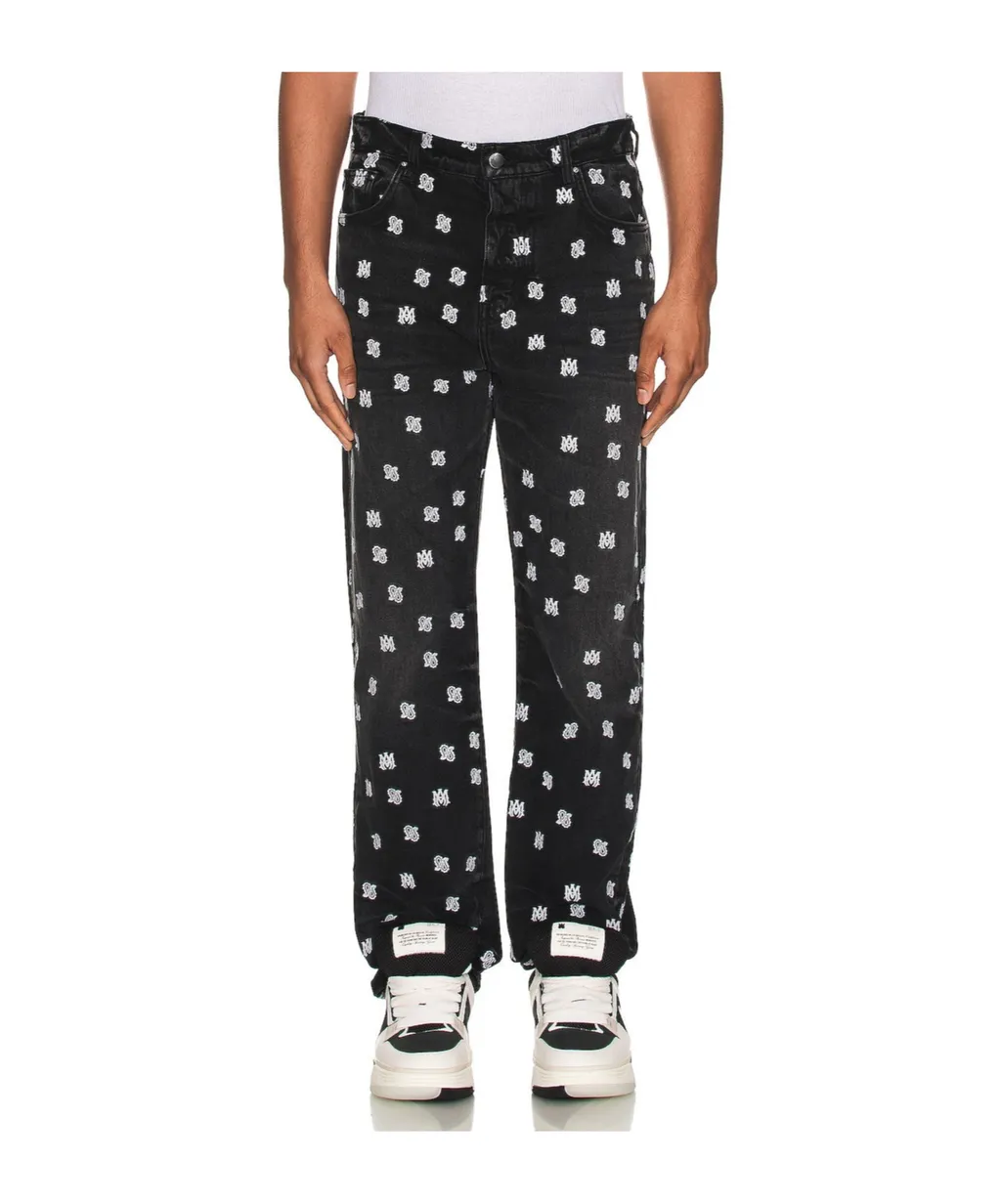 Ma Paisley-Print Straight-Leg Jeans