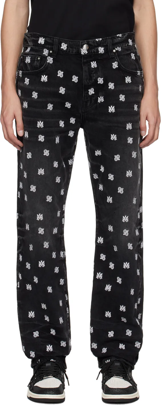 Ma Paisley-Print Straight-Leg Jeans