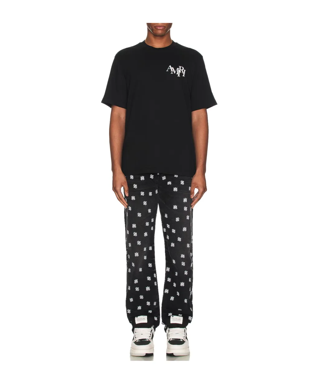 Ma Paisley-Print Straight-Leg Jeans