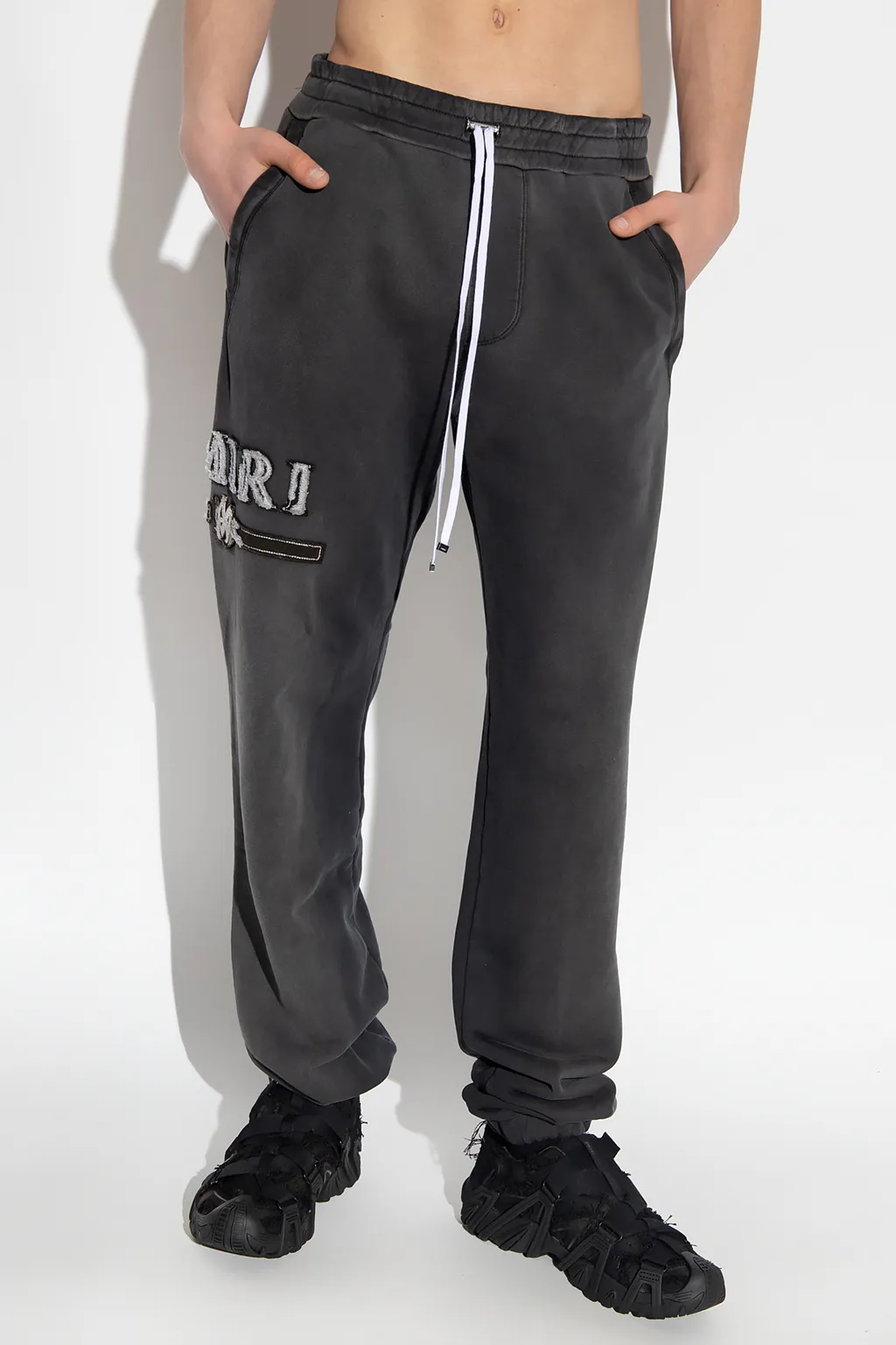 Logo Patch Drawstring Sweatpants