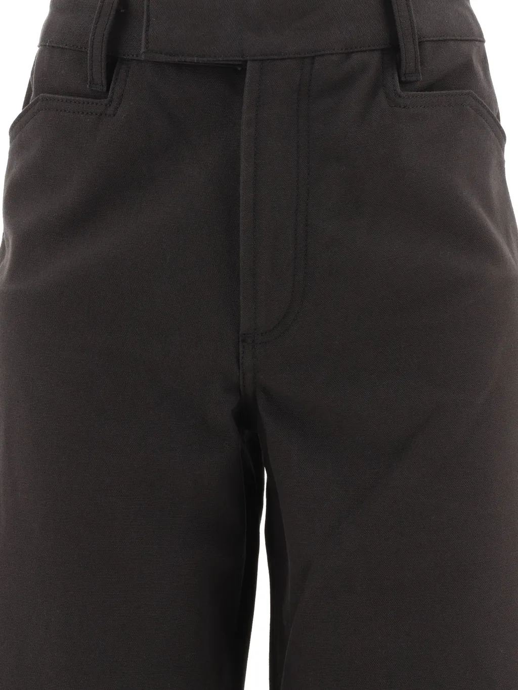 Wide-Leg Cotton Trousers