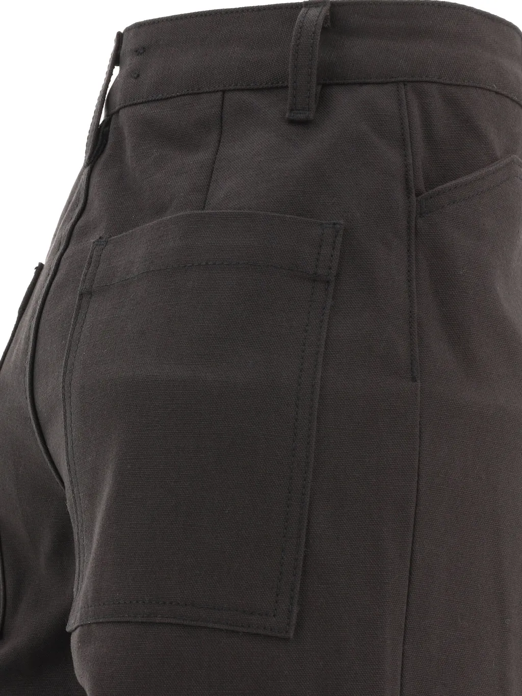 Wide-Leg Cotton Trousers