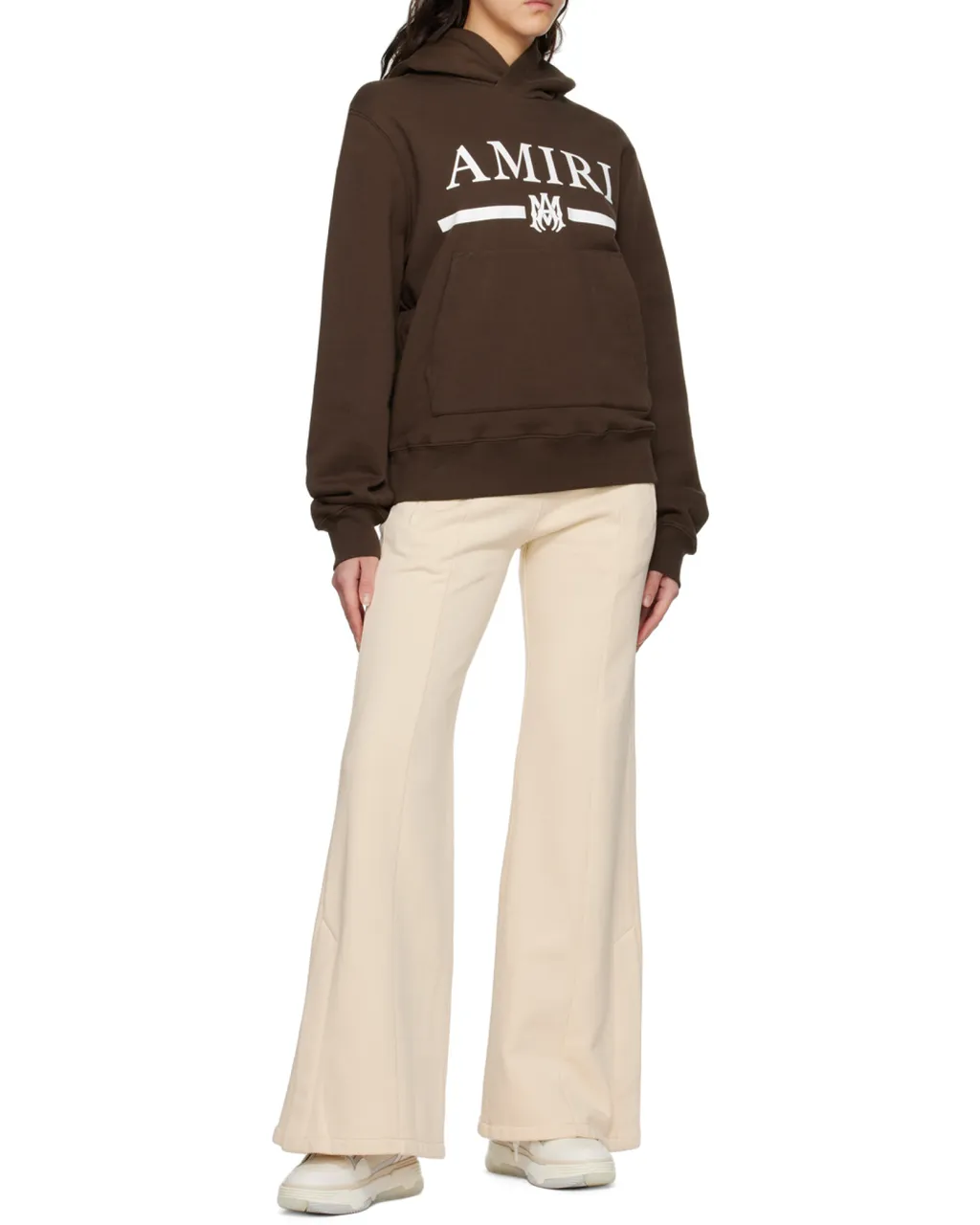 Flared-Leg Jersey Trousers