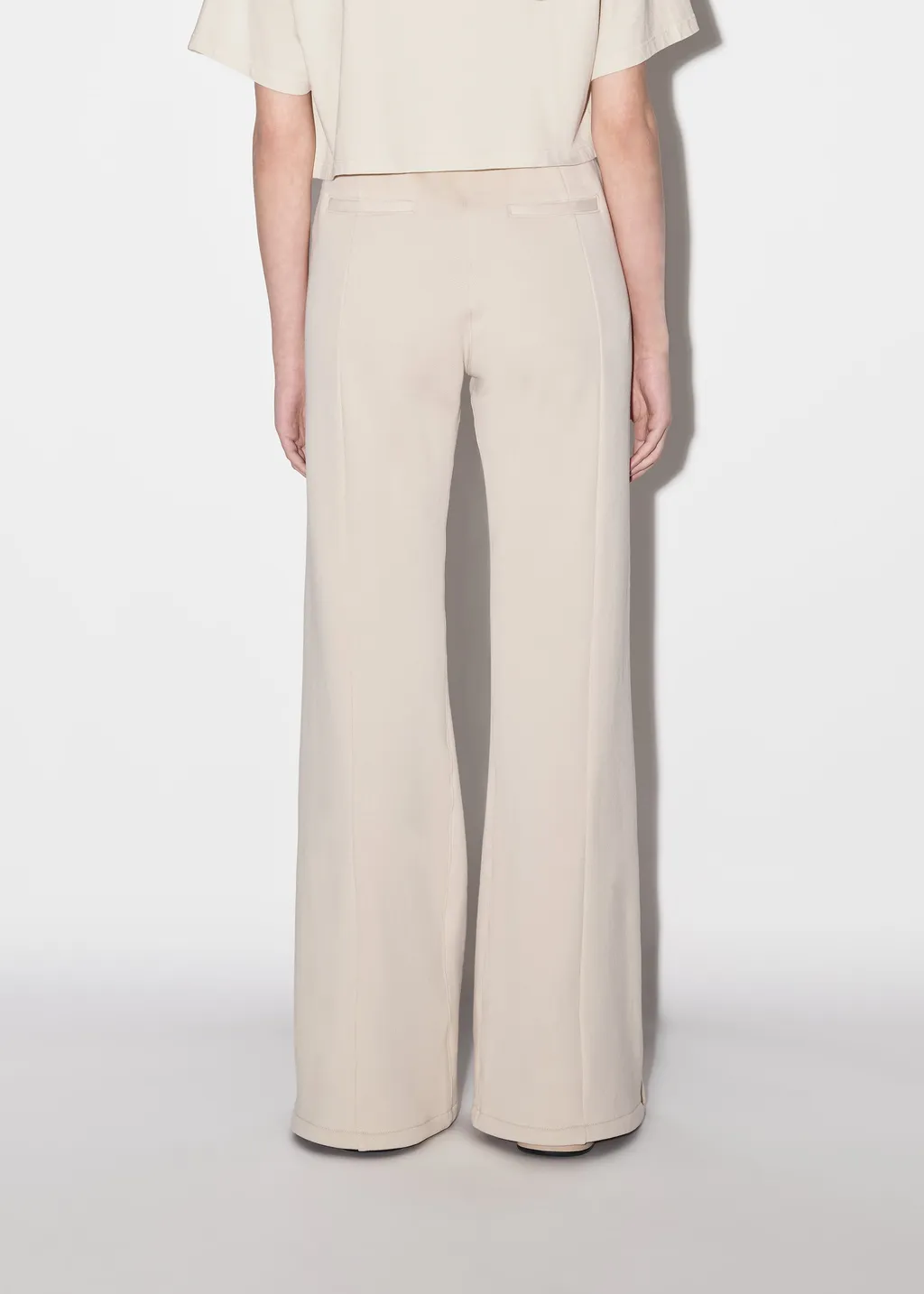 Flared-Leg Jersey Trousers