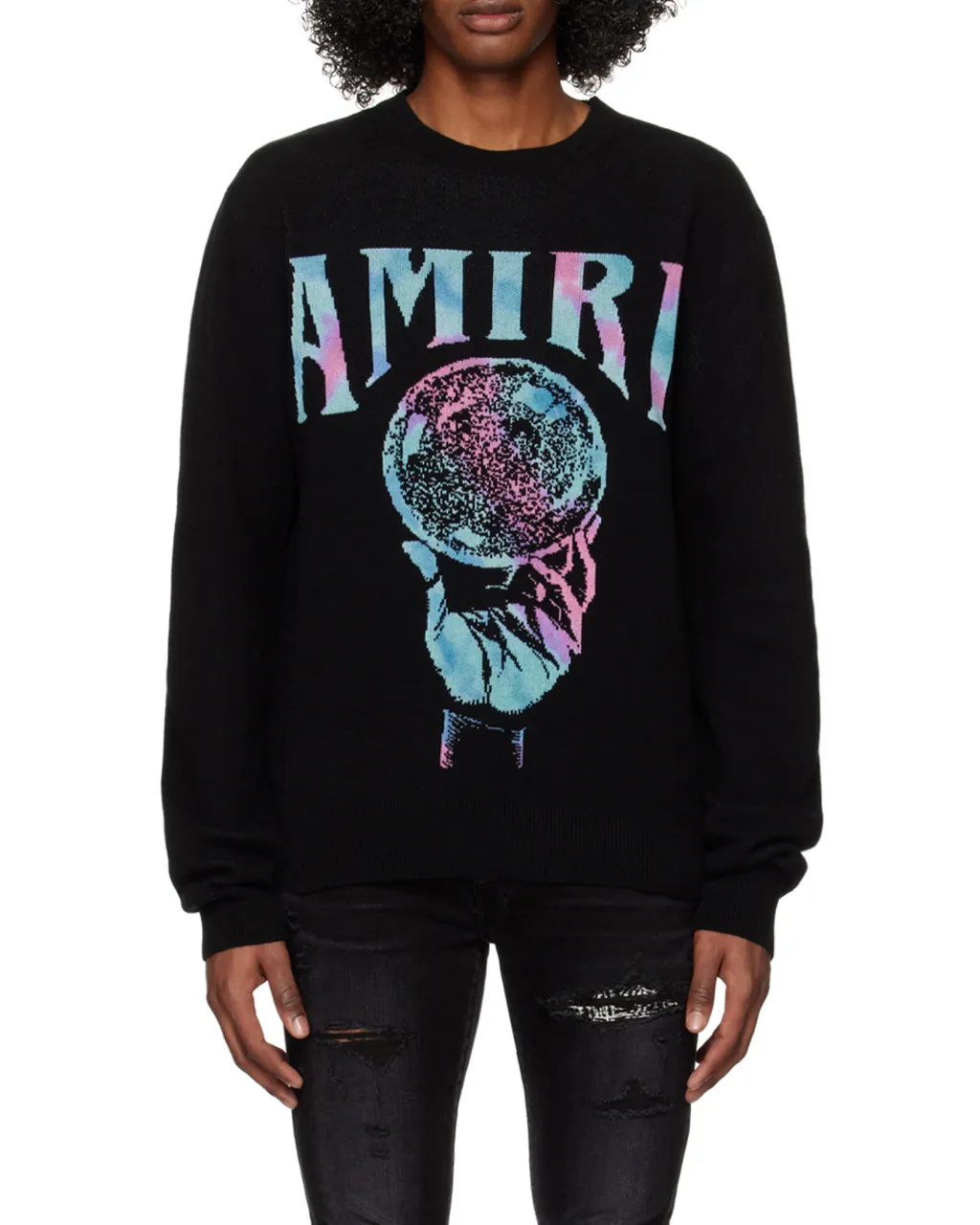 Logo-Print Crew Neck Jumper