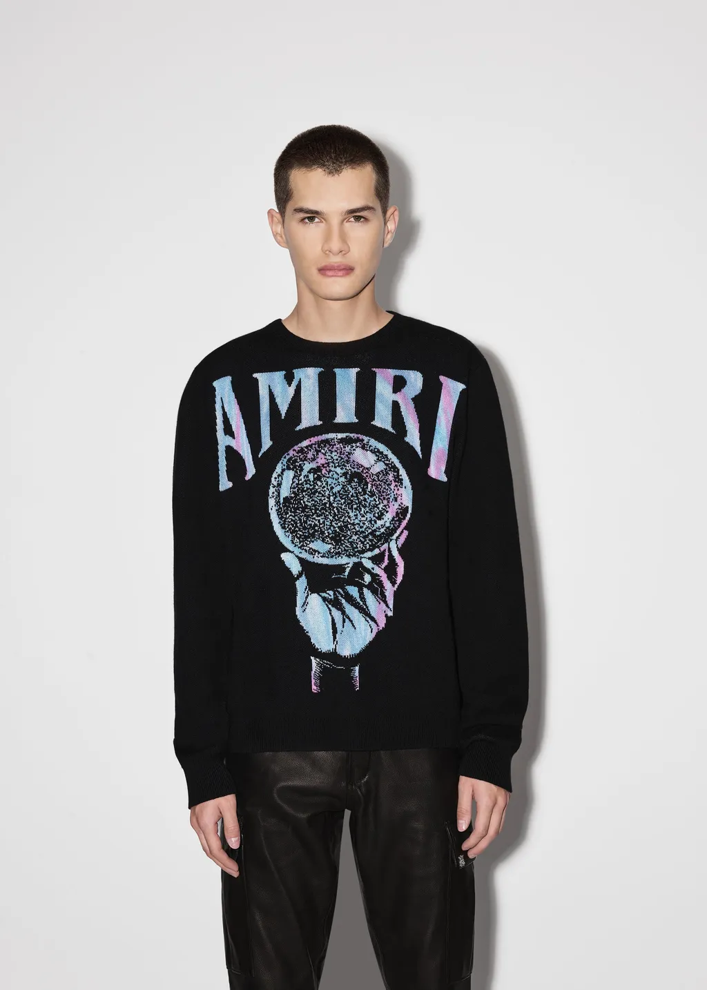 Logo-Print Crew Neck Jumper