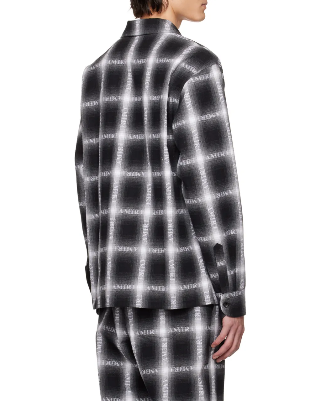 Checked Logo-Print Shirt