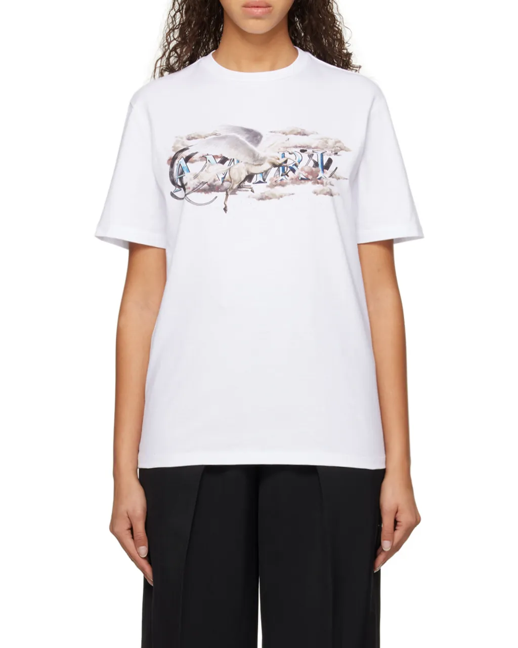 Pegasus Script Logo Cotton T-Shirt