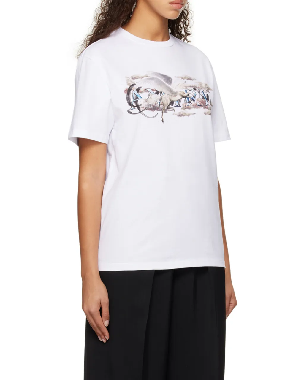 Pegasus Script Logo Cotton T-Shirt