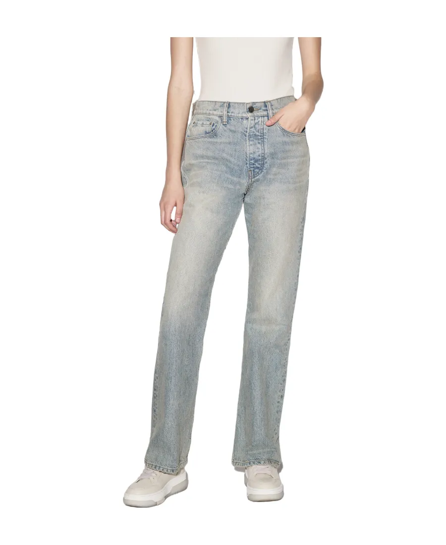 High-Waist Bootcut Jeans