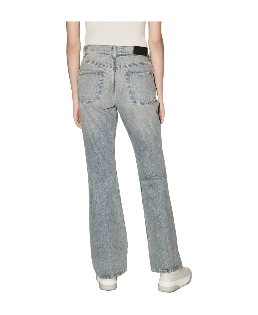 High-Waist Bootcut Jeans