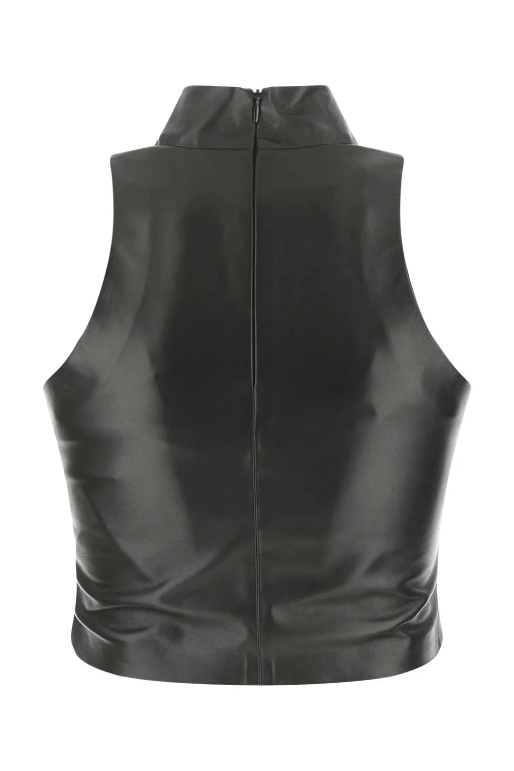 Mock-Neck Cropped Top