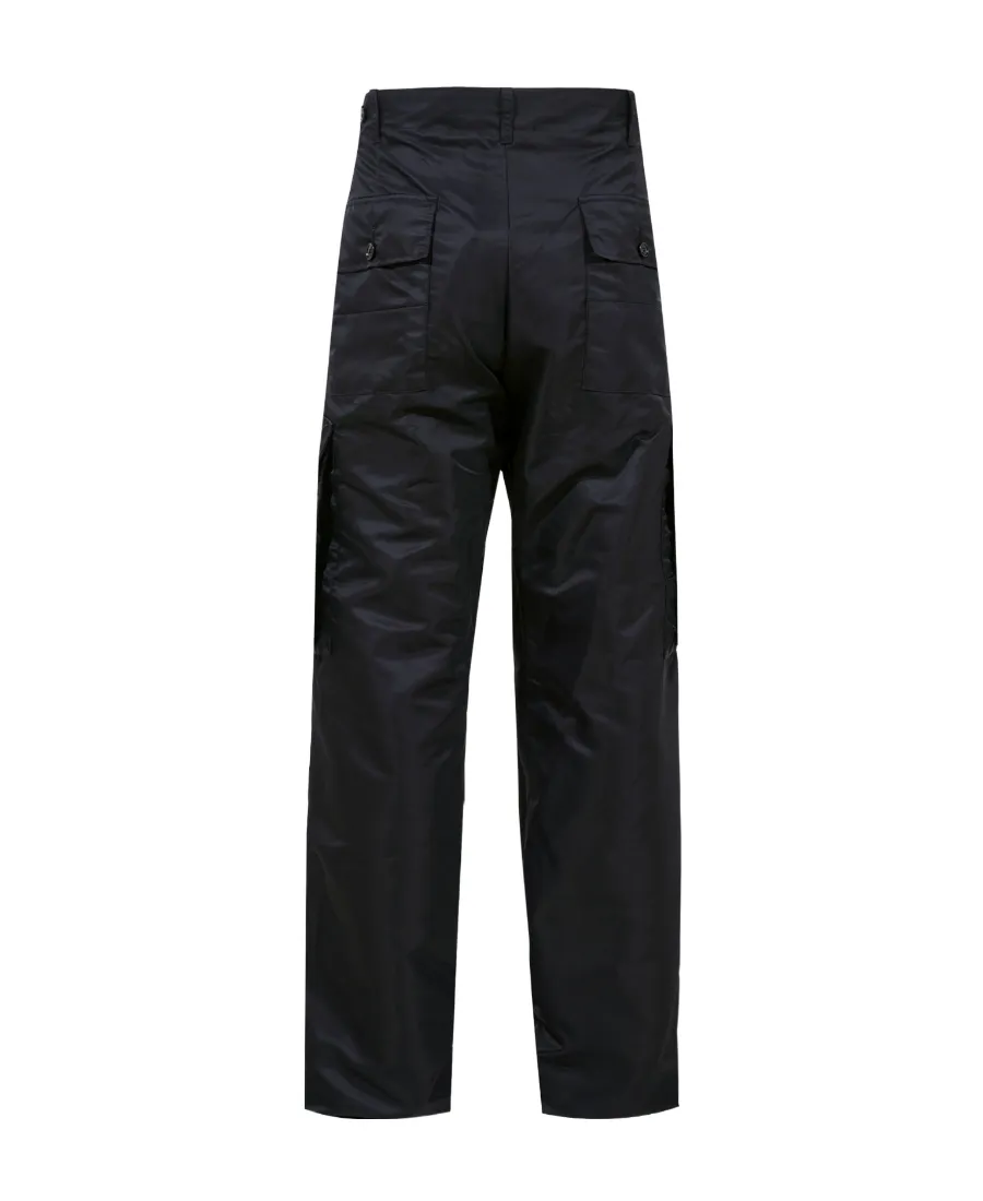 Wide-Leg Cargo Trousers