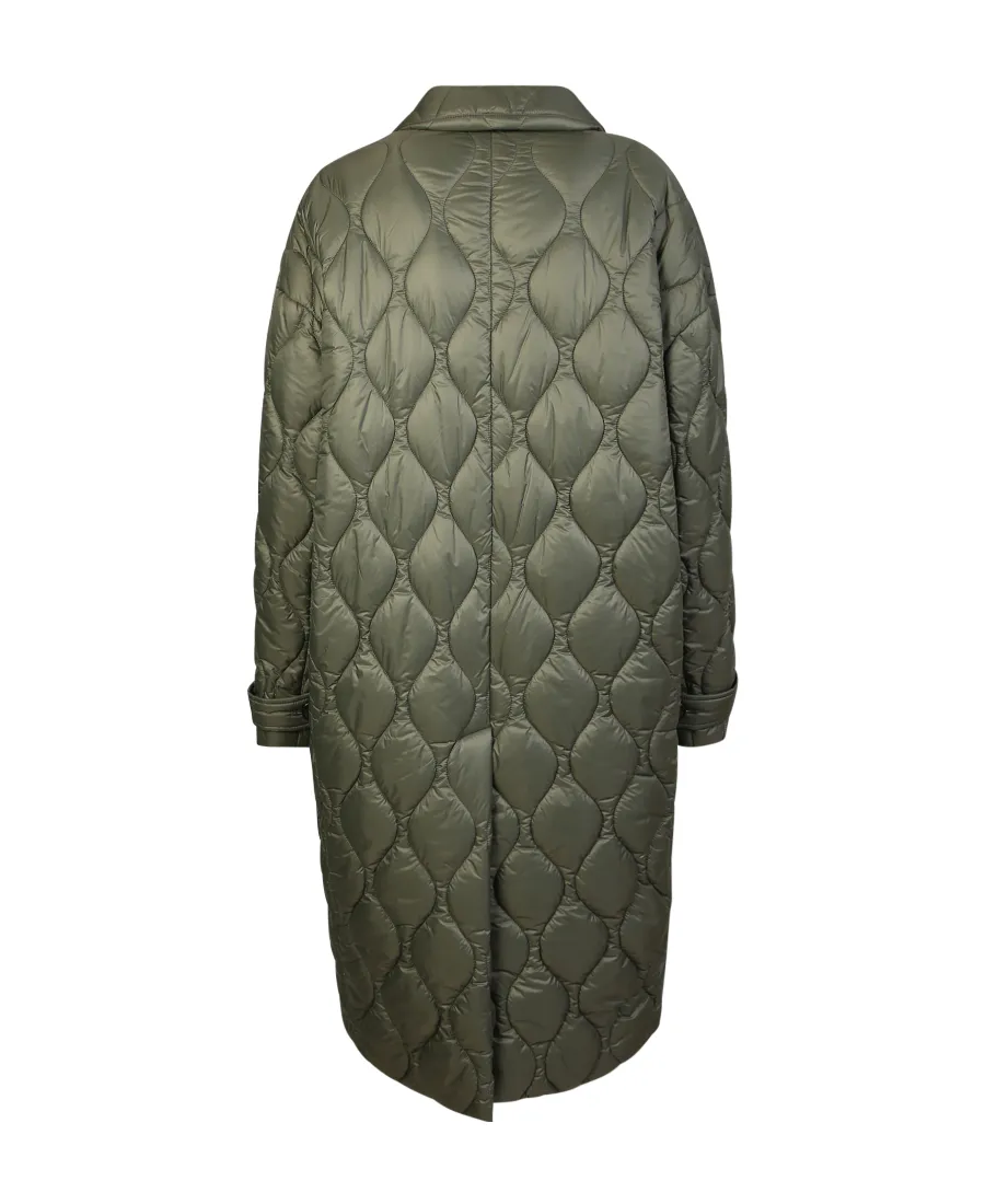 Double-Breasted Quilted Coat