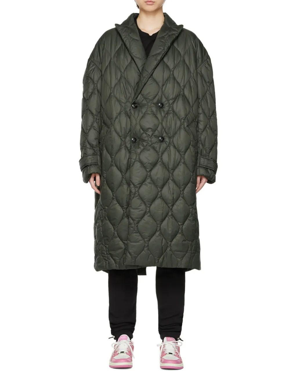 Double-Breasted Quilted Coat