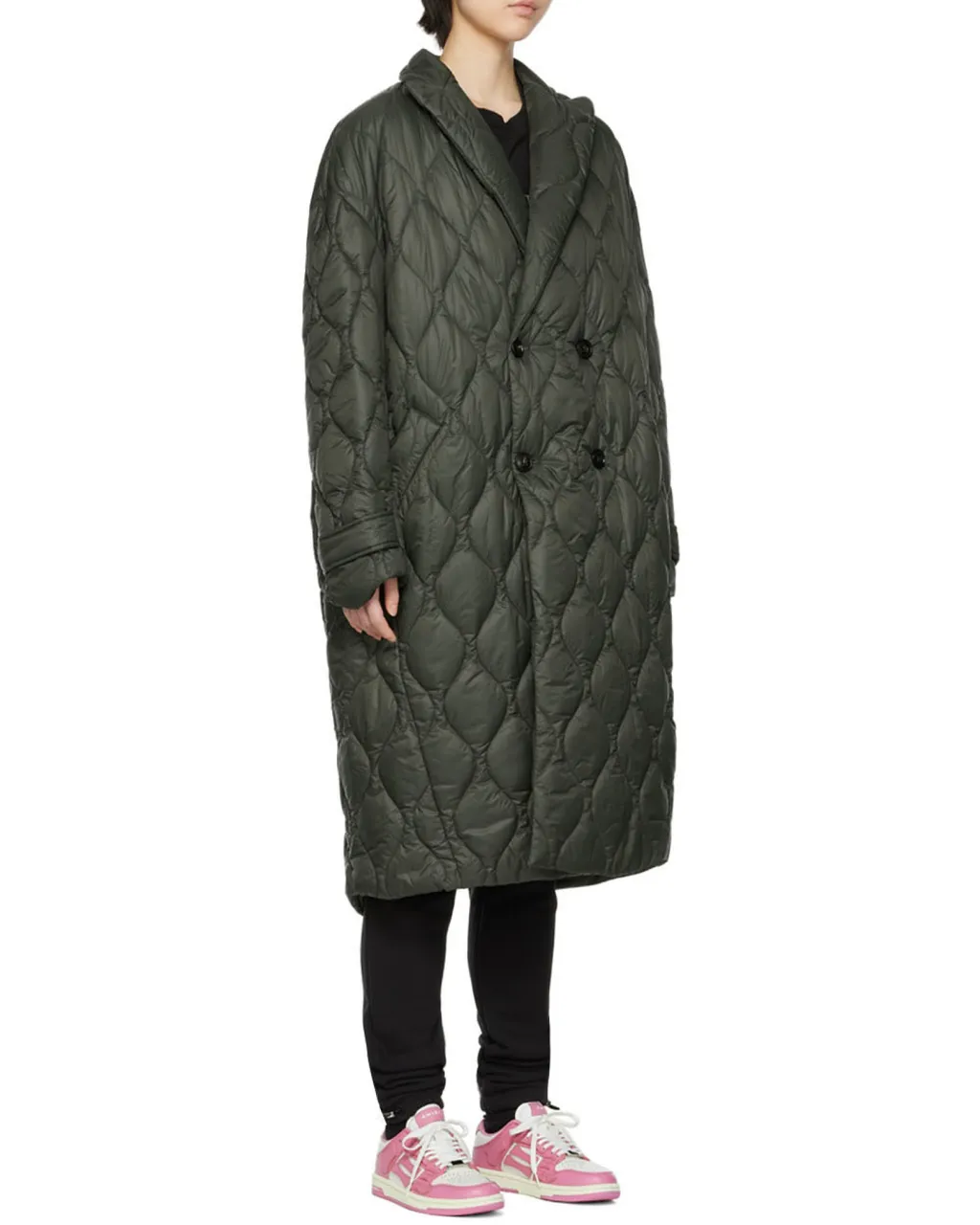 Double-Breasted Quilted Coat
