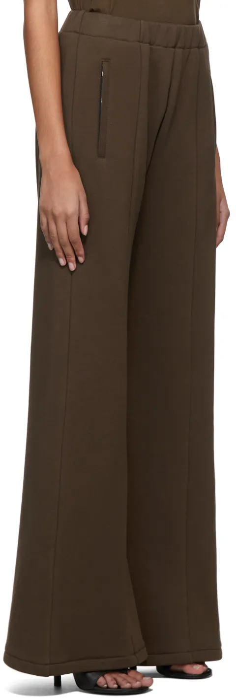 High-Waisted Wide Leg Track Trousers