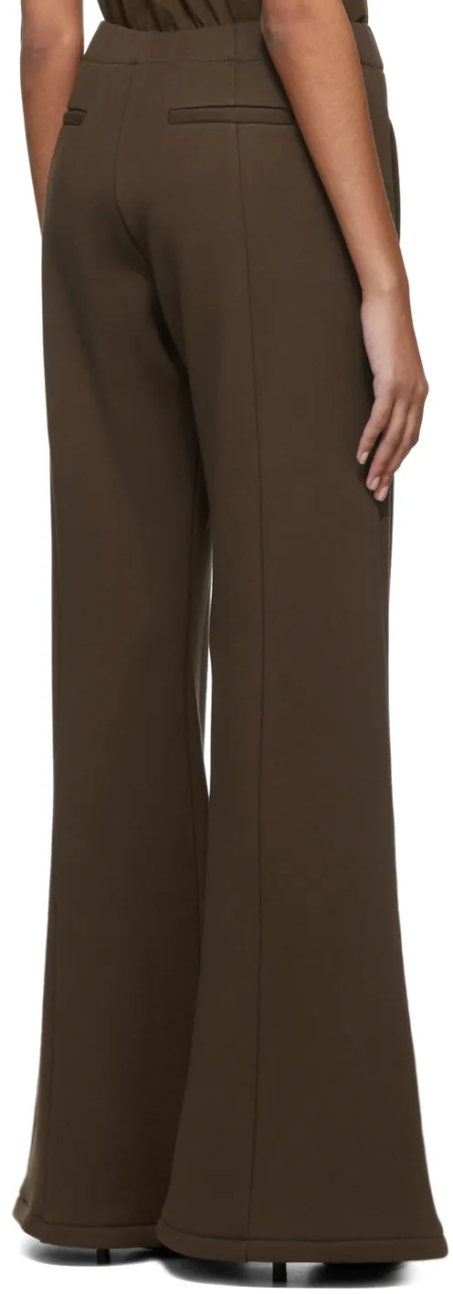 High-Waisted Wide Leg Track Trousers