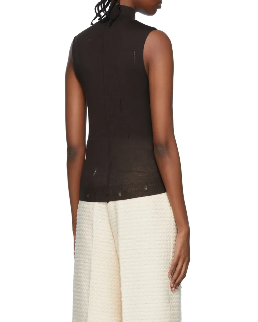 High Neck Cashmere Vest