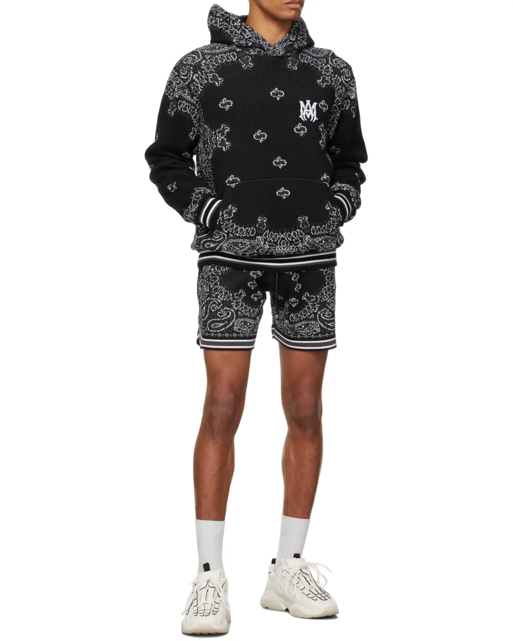 Bandana-Print Track Shorts