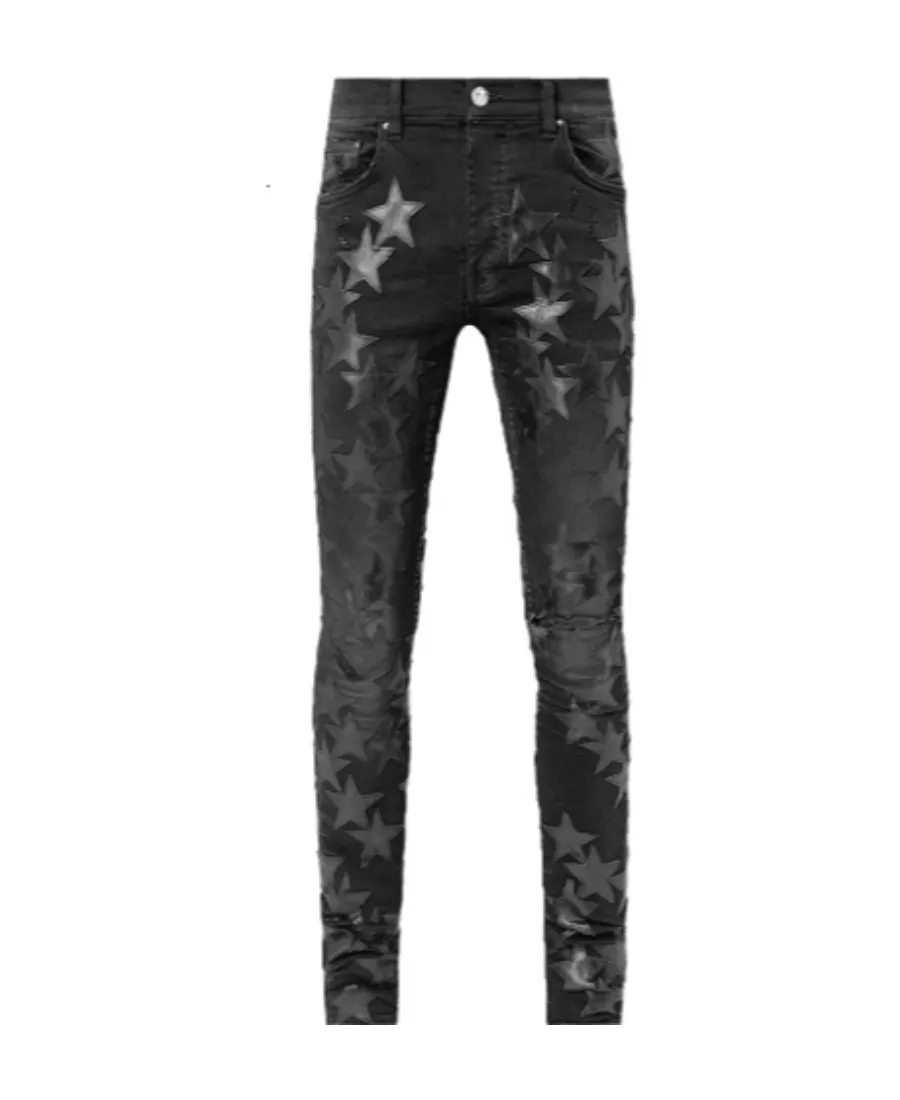 Ripped-Detail Skinny Jeans