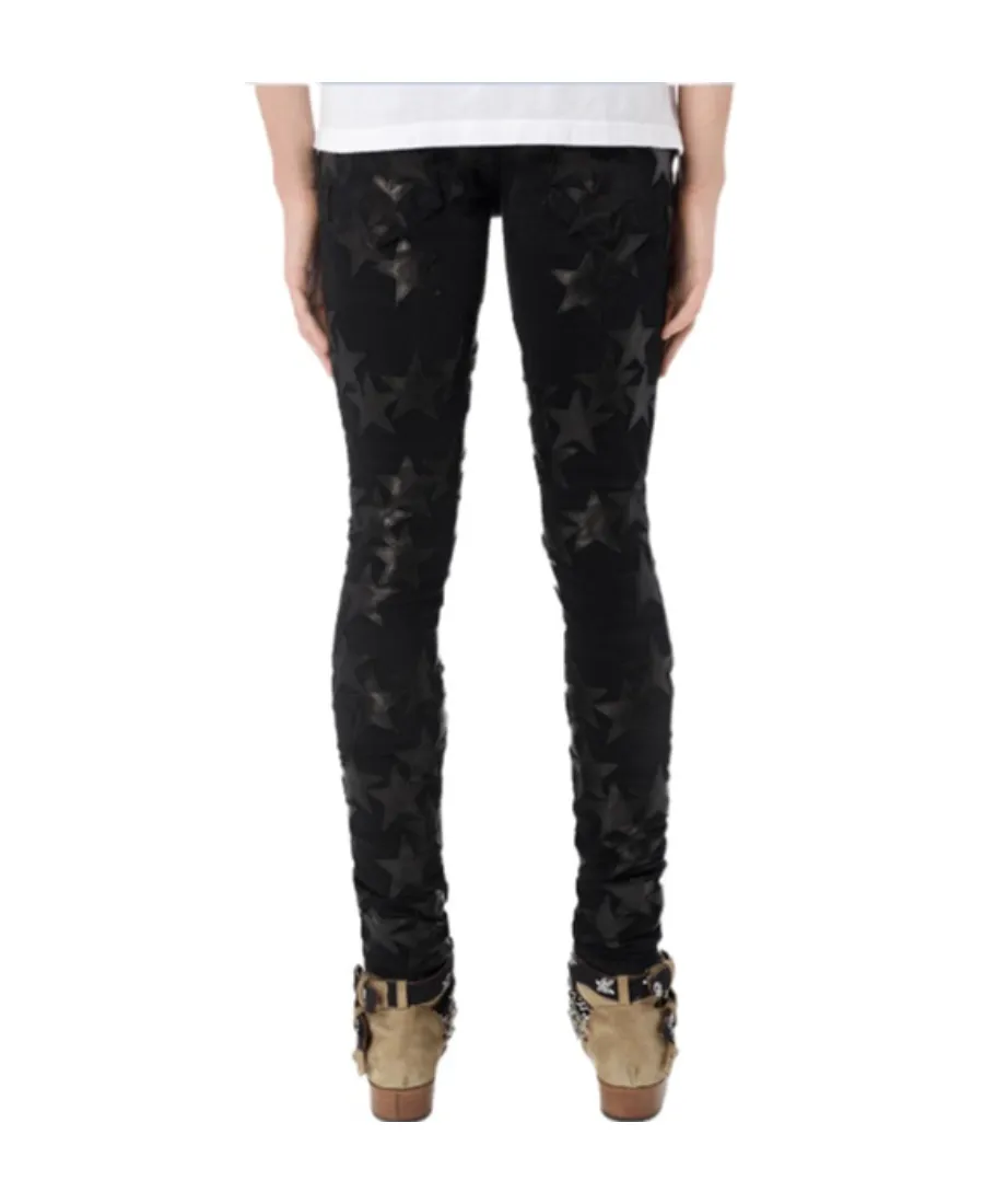 Ripped-Detail Skinny Jeans