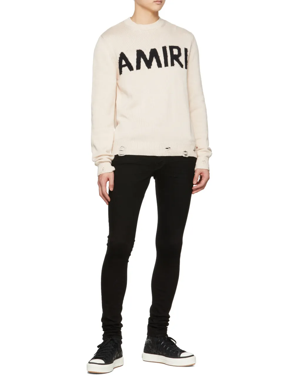 Logo-Patch Skinny Jeans