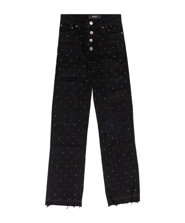 Pierced Detail Jeans