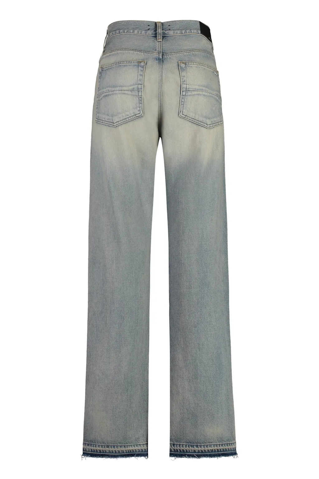 Release Hem Straight-Leg Jeans