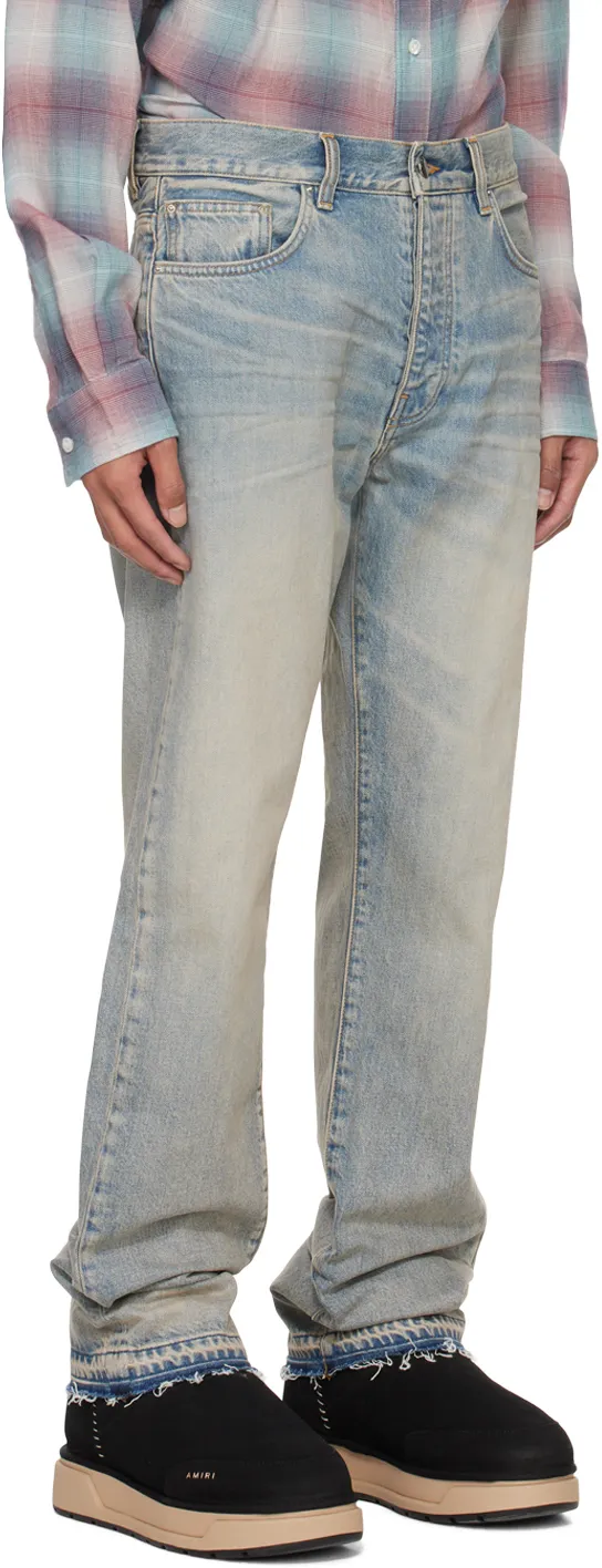Release Hem Straight-Leg Jeans
