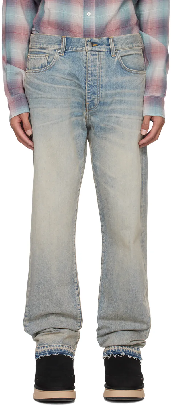 Release Hem Straight-Leg Jeans