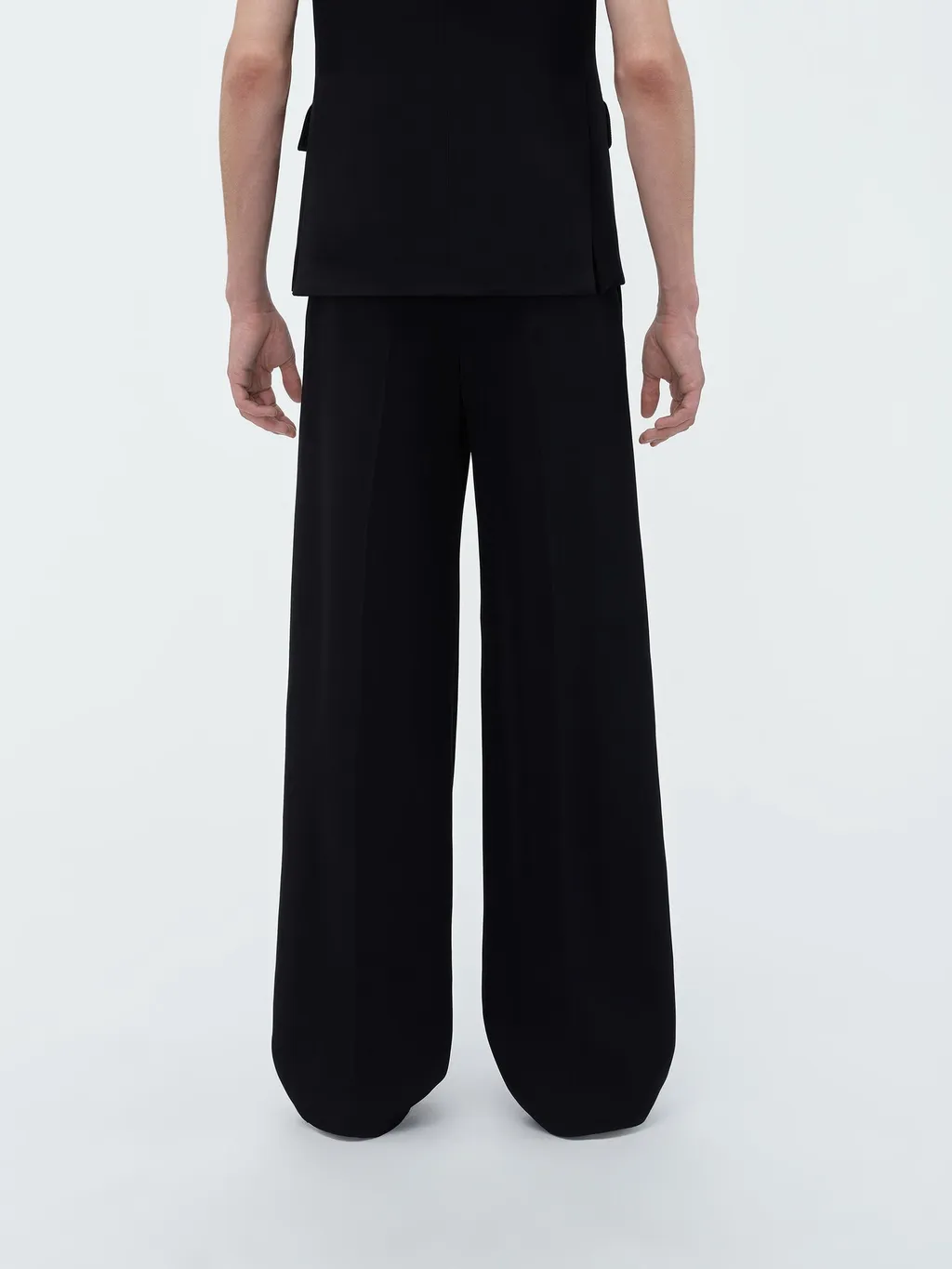 Logo Patch Tapered Leg Trousers