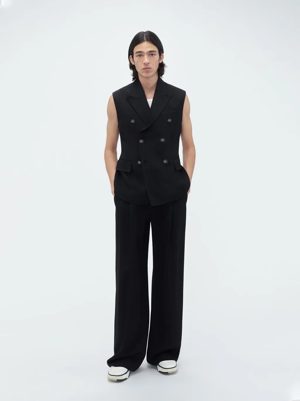 Logo Patch Tapered Leg Trousers