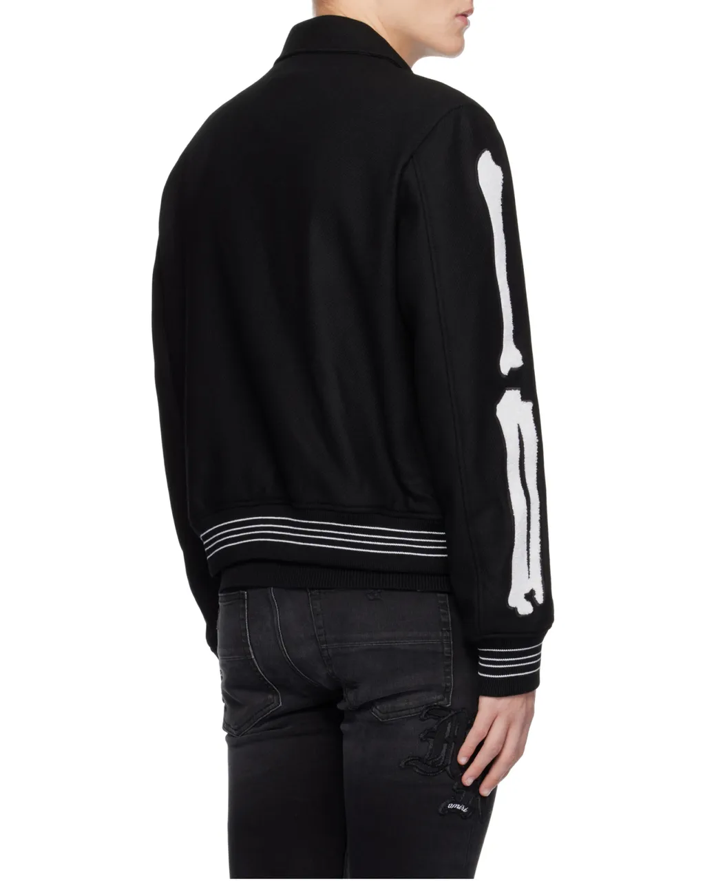 Logo Embroidered Bone Jacket