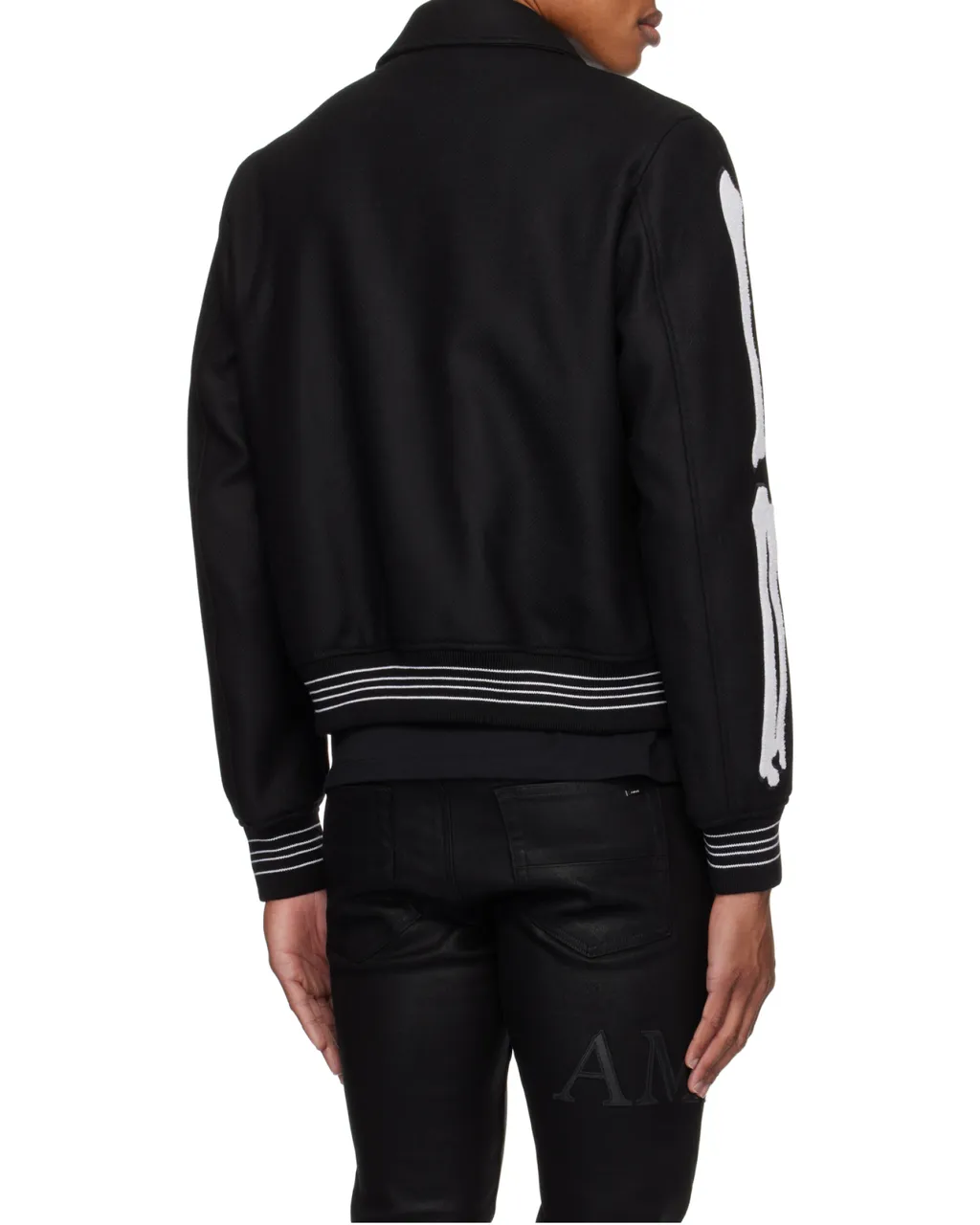 Logo Embroidered Bone Jacket