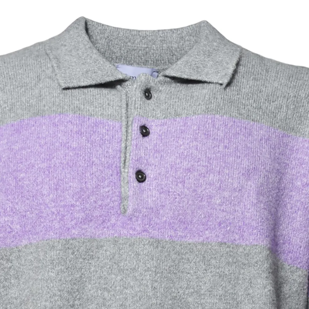 Striped Polo Sweater