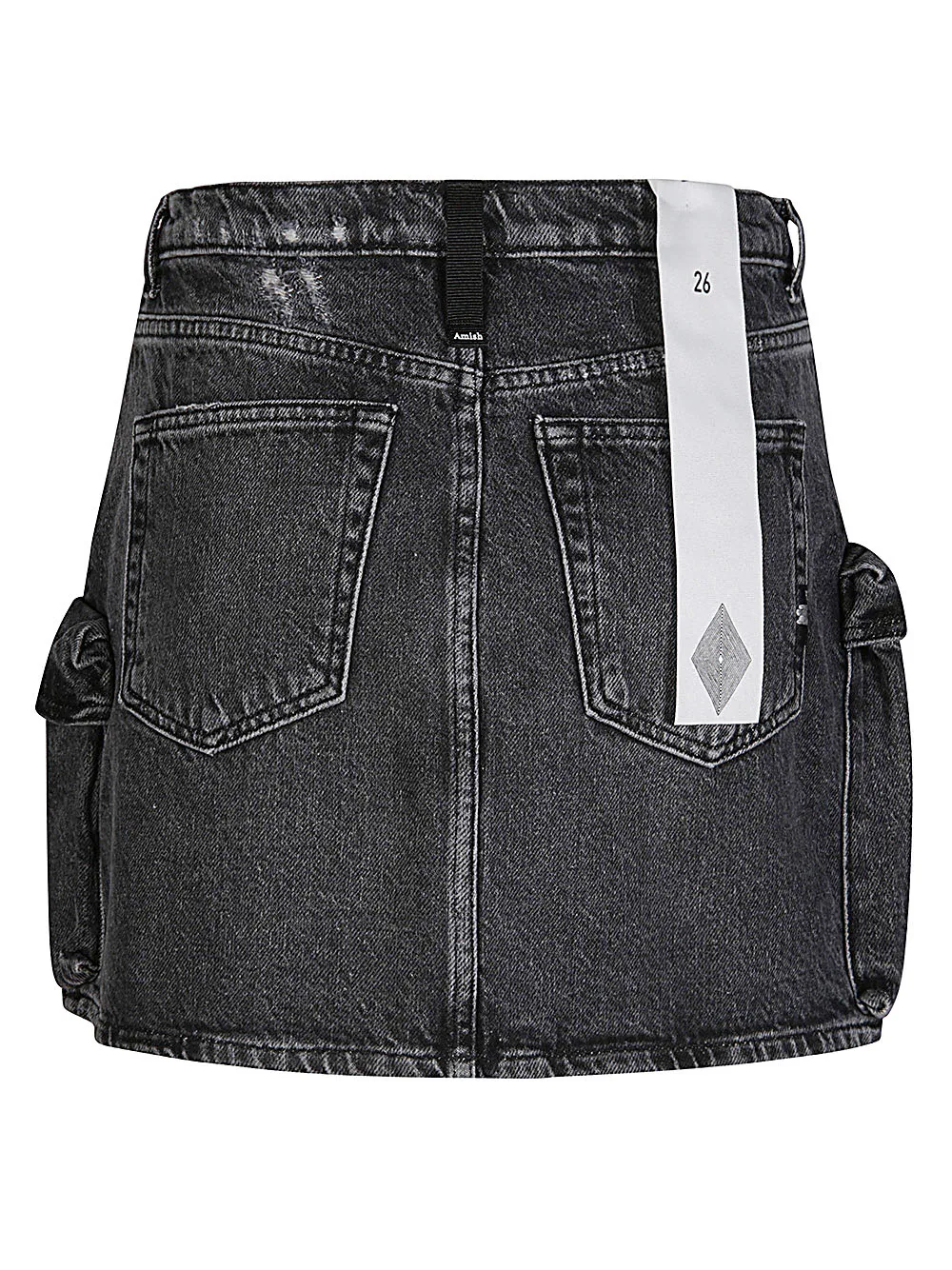 Belt-Loop Denim Skirt