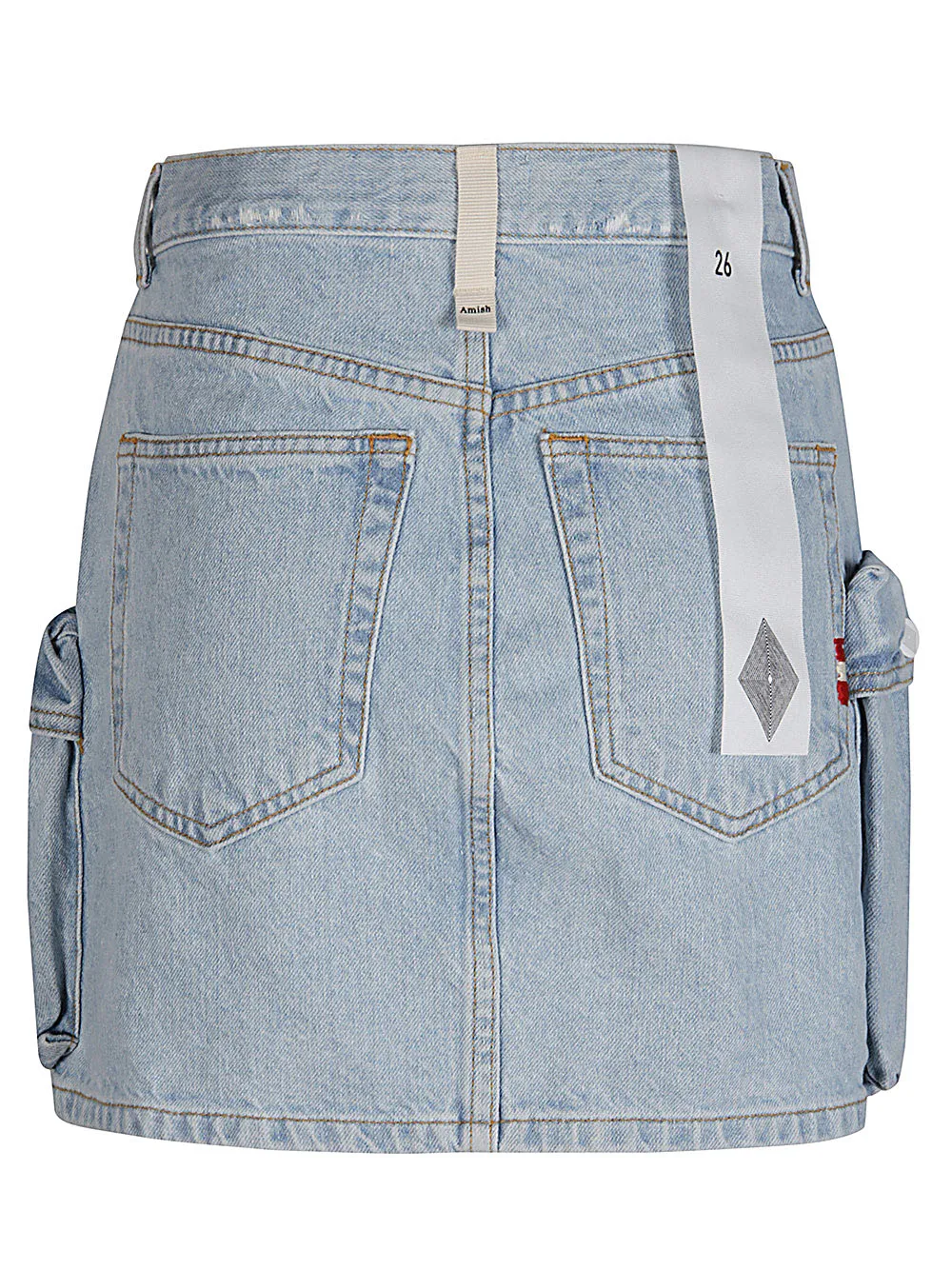 Belt-Loop Denim Skirt