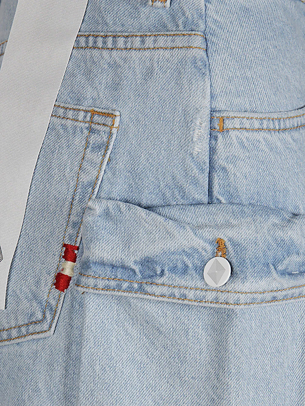 Belt-Loop Denim Skirt