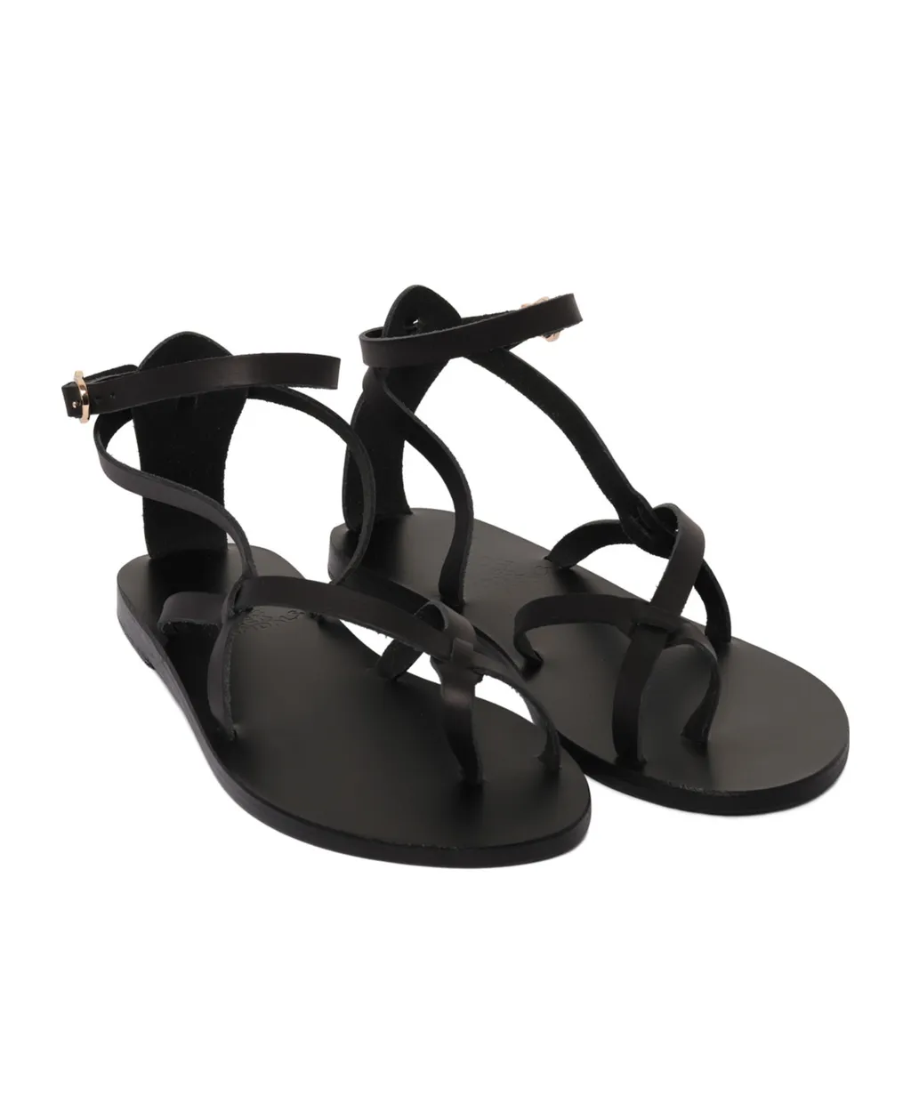 Open Toe Buckle Detailed Sandals