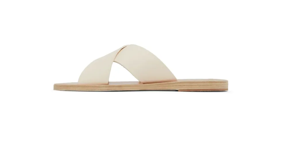 Thais Flat Leather Sandals